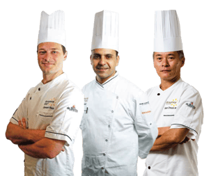 Chefs Clement, Satish, Sam