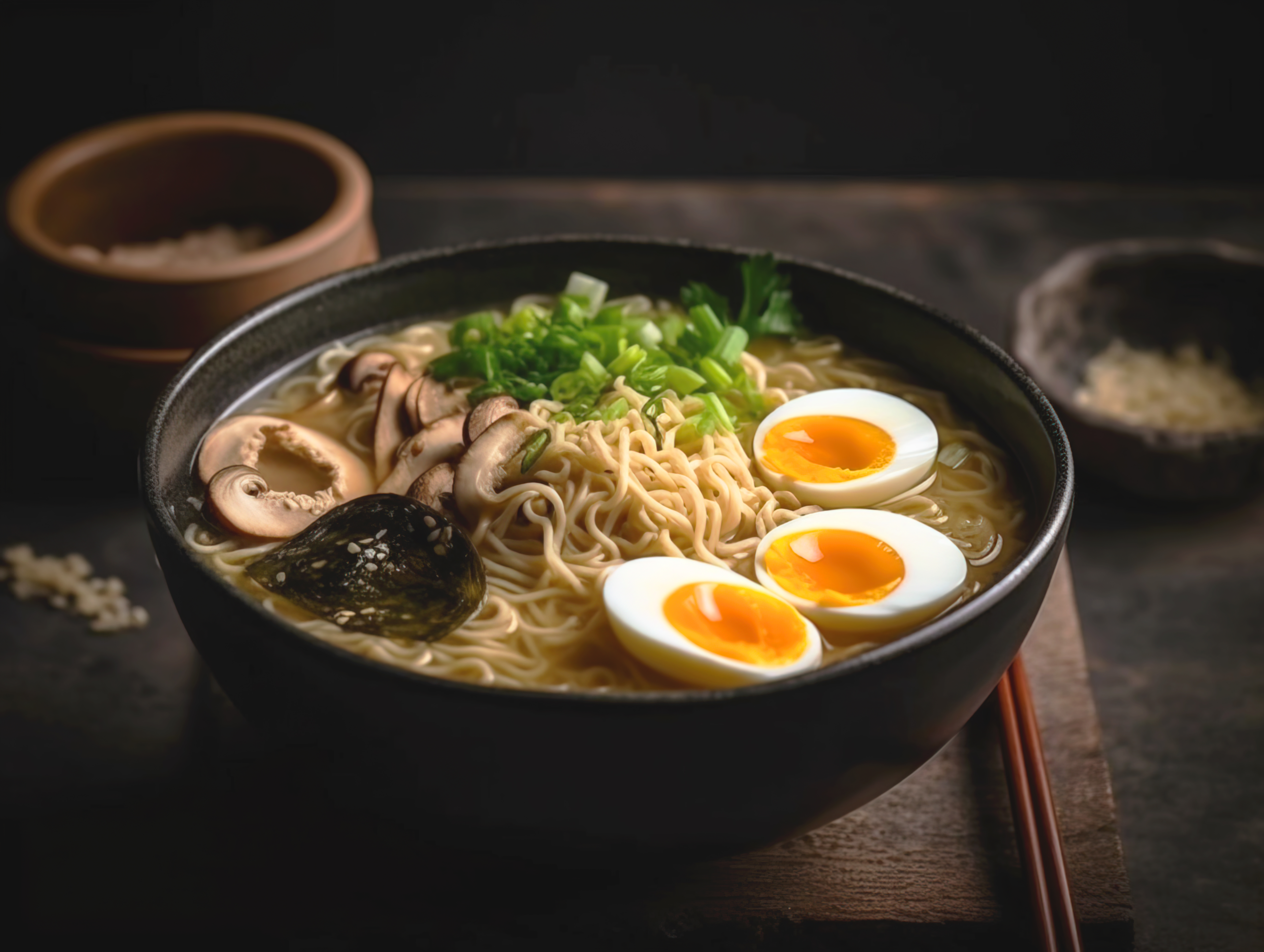 ramen-soup-with-noodles-leek-shiitake-mushroom-nori-soft-egg-chashu-pork-dark-background